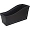 Storex Book Storage Bin, Plastic, Black, 7 in H, 5.3 in W, 14.3 in L STX70109U06C - alternate 3